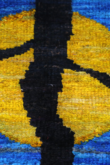 Serengeti Sunset Hand-Knotted Recycled Sari Silk Rug