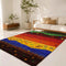 Hand Knotted Recycled Sari Silk Multicolor Tribal Area Rug